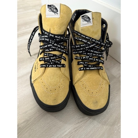 Vans Sk8 Hi Yellow Suede Mens Shoes Custom Artwork Bonita Applebum Size 8 main image 11